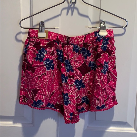 Pink and Blue Flowered Hollister Shorts - Picture 2 of 3